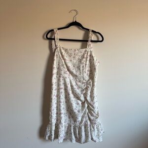 SHEIN Curve White and Pink Floral Dress